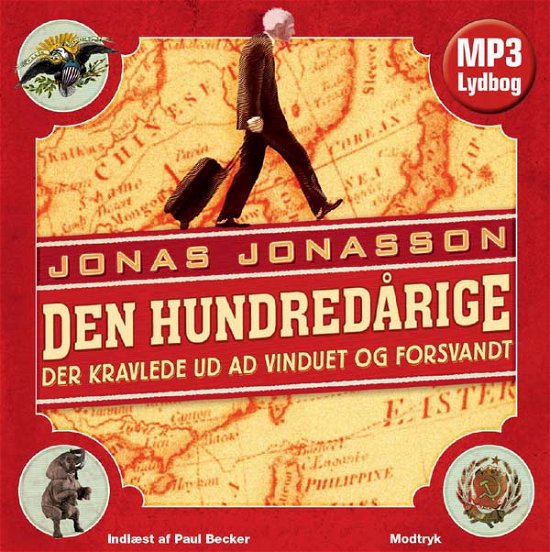 Den hundredårige der kravlede ud ad vinduet og forsvandt - Jonas Jonasson - Audiolivros - Modtryk - 9788770535045 - 28 de setembro de 2010