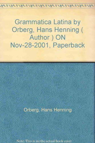 Cover for Ukendt forfatter · Ørberg,H.H., Lingva latina,grammatica latina (Paperback Book) [1st edition] (1998)
