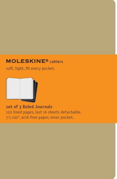 Cover for Moleskine · Moleskine Ruled Cahier Xl - Kraft Cover (3 Set) - Moleskine Cahier (Boksett) (2006)