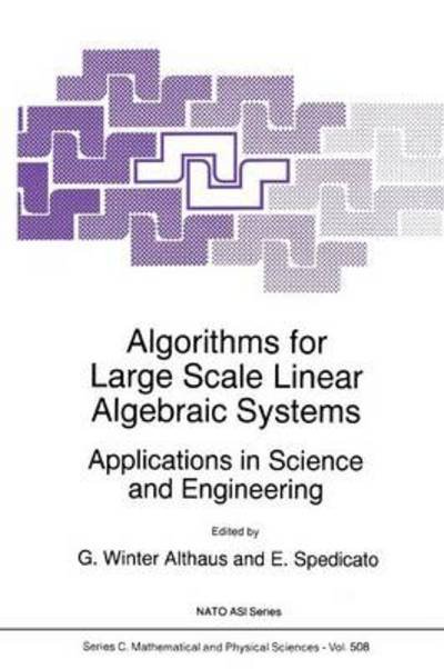 Gabriel Winter Althaus · Algorithms for Large Scale Linear Algebraic Systems: Applications in Science and Engineering - Nato Science Series C (Paperback Book) [1st Ed. Softcover of Orig. Ed. 1998 edition] (2010)