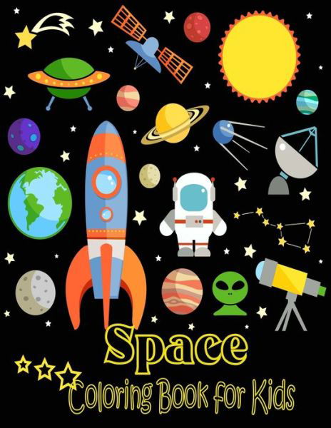 Cover for Nr Grate Press · Space Coloring Book For Kids (Paperback Book) (2020)