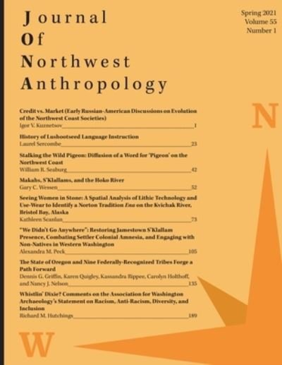 Cover for Darby C Stapp · Journal of Northwest Anthropology (Paperback Book) (2021)