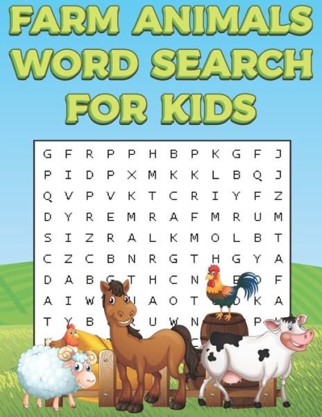 Cover for Word Search Place · Farm Animals Word Search For Kids: Farm Life Word Search Puzzle Book For Boys And Girls (Paperback Bog) (2021)
