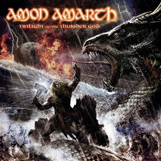 Cover for Amon Amarth · Twilight of the Thunder God (Grey Blue Marbled) (LP) (2022)
