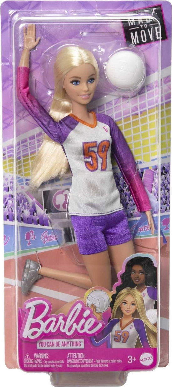 Barbie Career Made to Move Sports Doll Volleyball - Barbie - Gadżety -  - 0194735108046 - 3 czerwca 2024
