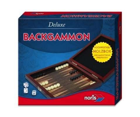 Deluxe Backgammon i træ, magnetisk rejseversion 16cm (SPEL) (2020)