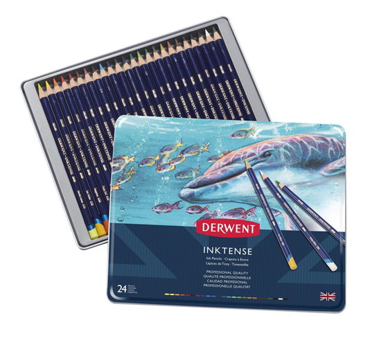 Derwent - Inktense Pencils 24 Tin - Derwent - Merchandise -  - 5028252187046 - 