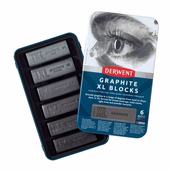 Cover for Derwent · Graphite Xl Blocks Tin Of 6 (601059) (Toys)