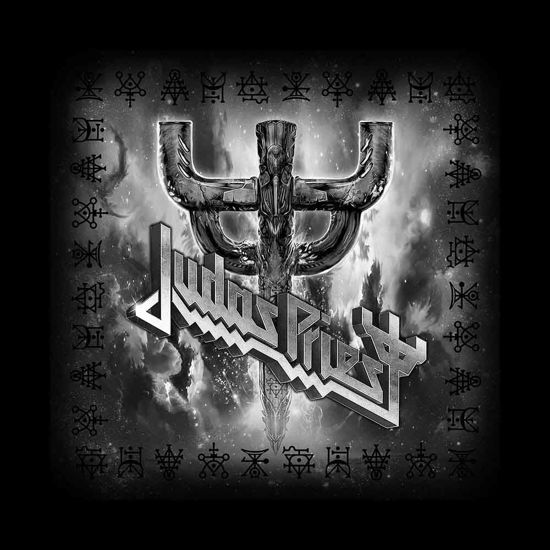 Judas Priest Unisex Bandana: Logo & Fork - Judas Priest - Merchandise -  - 5056365712046 - 
