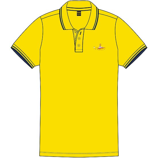Cover for The Beatles · The Beatles Unisex Polo Shirt: Yellow Submarine (Kläder) [size S] [Yellow - Unisex edition]