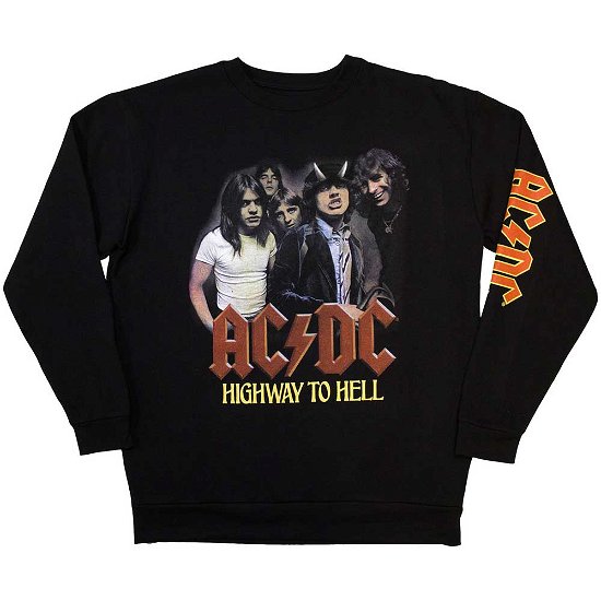 AC/DC Unisex Sweatshirt: H2H Band (Sleeve Print) - AC/DC - Fanituote -  - 5056561084046 - 