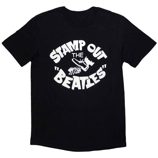 The Beatles Unisex T-Shirt: Stamp Out The... (Black) - The Beatles - Merchandise -  - 5056737250046 - April 8, 2024