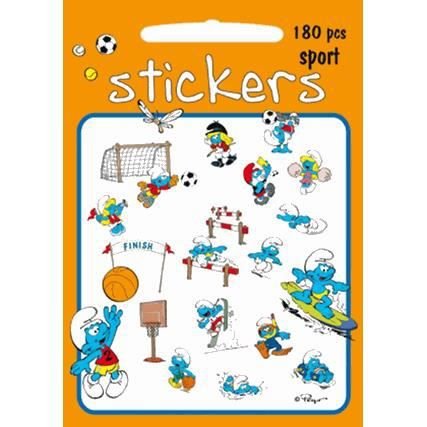 Smurf Stickers Sport - Smurfs - Barbo Toys - Annen - GAZELLE BOOK SERVICES - 5704976080046 - 13. desember 2021