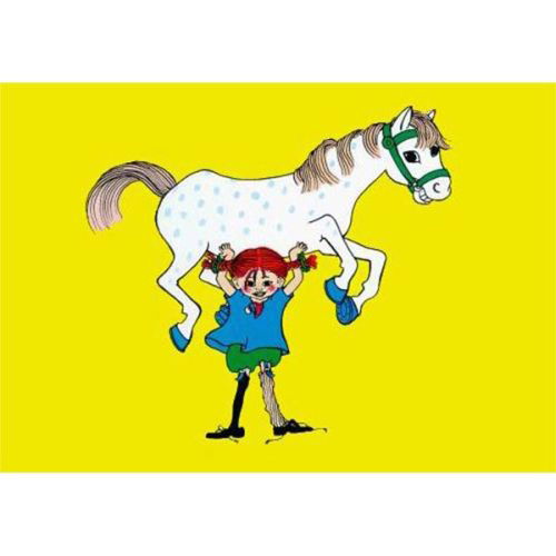 Pippi Långstrump plakat (häst) - Hjelm Förlag - Mercancía - Hjelm Förlag - 7393182007046 - 2000