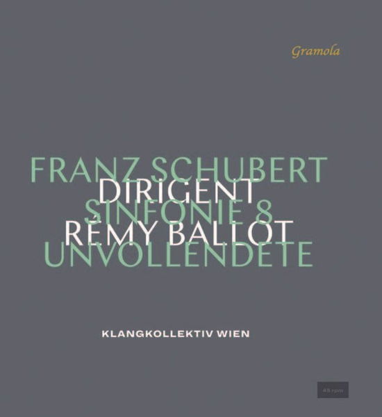 Franz Schubert: Symphony No. 8 - Die Unvollendete - Klangkollektiv Wien / Ballot - Musik - GRAMOLA - 9003643100046 - 3. juni 2022