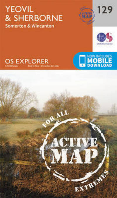 Cover for Ordnance Survey · Yeovil and Sherbourne - OS Explorer Active Map (Map) [September 2015 edition] (2015)