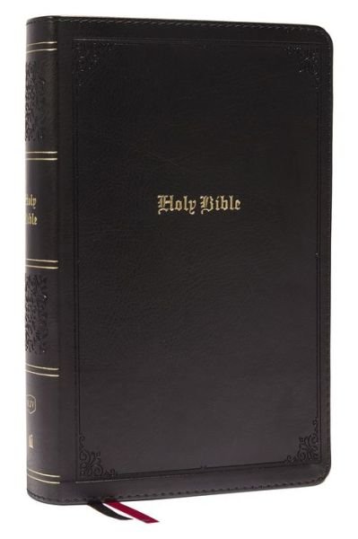 Cover for Thomas Nelson · KJV Holy Bible: Large Print Single-Column with 43,000 End-of-Verse Cross References, Black Leathersoft, Personal Size, Red Letter, Comfort Print (Thumb Indexed): King James Version (Leather Book) (2022)