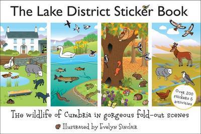 Cover for Evelyn Sinclair · The Lake District Sticker Book: The Wildlife of Cumbria in Gorgeous Fold-Out Scenes (Pocketbok) (2015)