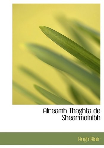 Cover for Blair · Aireamh Thaghta De Shearmoinibh (Paperback Book) (2009)