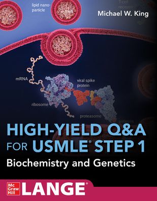 Cover for Michael King · High-Yield Q&amp;A Review for USMLE Step 1: Biochemistry and Genetics (Paperback Book) (2022)