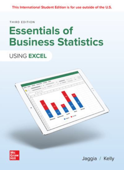 Cover for Sanjiv Jaggia · Essentials of Business Statistics ISE (Paperback Book) (2023)