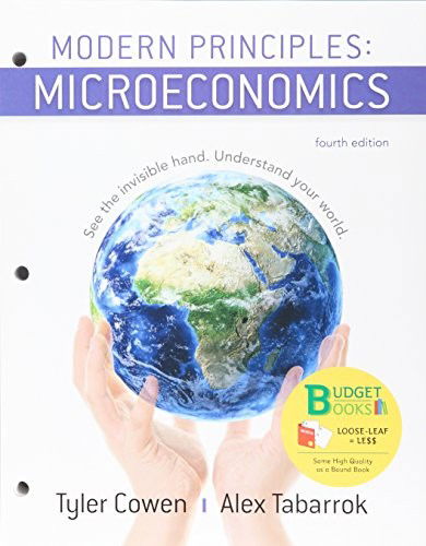 Cover for Tyler Cowen · Loose-leaf Version for Modern Principles of Microeconomics 4e &amp; SaplingPlus for Modern Principles of Microeconomics 4e (Loose-leaf) (2018)