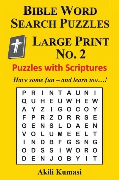 Cover for Akili Kumasi · Bible Word Search Puzzles, Large Print No. 2 (Paperback Bog) (2016)
