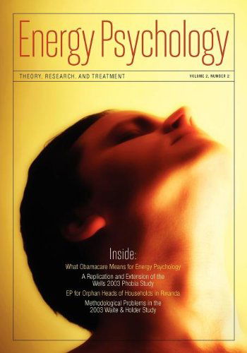 Cover for Church, Dawson, Ph.D. · Energy Psychology Journal, 2:2 (Pocketbok) [First Edition,first edition] (2010)