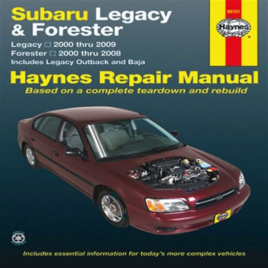 Cover for Haynes Publishing · Subaru Legacy &amp; Forester covering Legacy (2000-2009) &amp; Forester (2000-2008), inc. Legacy Outback &amp; Baja Haynes Repair Manual (USA) (Taschenbuch) (2012)