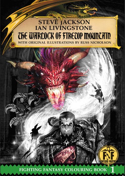 Cover for Steve Jackson · The Warlock of Firetop Mountain Colouring Book - Official Fighting Fantasy Colouring Books (Innbunden bok) (2016)