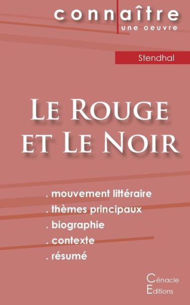 Fiche De Lecture Le Rouge et Le Noir De - Stendhal - Books -  - 9782367886046 - October 27, 2022