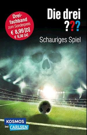 Cover for Brigitte-Johanna Henkel-Waidhofer · Die drei ???: Schauriges Spiel (Dreifachband. Enthält die Bände: Fußball-Gangster, Fußballfieber, Fußballphantom) (Bog) (2022)