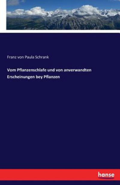 Cover for Schrank · Vom Pflanzenschlafe und von anv (Book) (2016)
