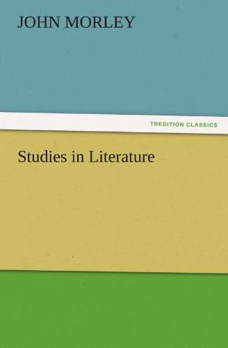 Cover for John Morley · Studies in Literature (Tredition Classics) (Taschenbuch) (2011)