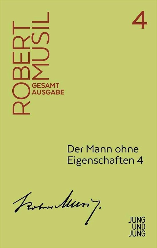 Cover for Musil · Der Mann ohne Eigenschaften.4 (Book)