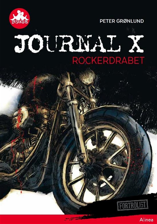 Cover for Peter Grønlund · Læseklub: Journal X - Rockerdrabet, Rød Læseklub (Innbunden bok) [1. utgave] (2018)
