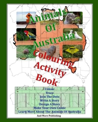 Cover for And-More Publishing · Animals Of Australia Colouring Activity Book (Paperback Book) (2020)