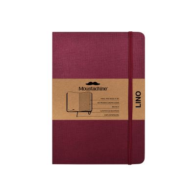 Cover for Moustachine · Moustachine Classic Linen Medium Burgundy Squared Flex (Book) (2024)