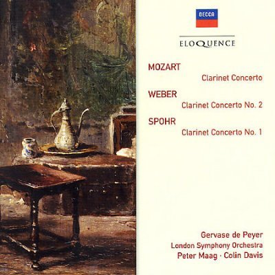 Cover for Gervase De Peyer · Mozart, Weber, Spohr: Clarinet Concertos (CD) (2005)