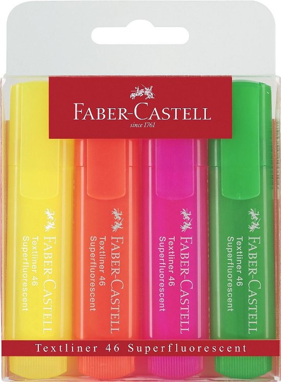 Cover for Faber-castell · FABER-CASTELL Textmarker TEXTLINER 1546 4er Etui/1 (TILBEHØR) (2017)