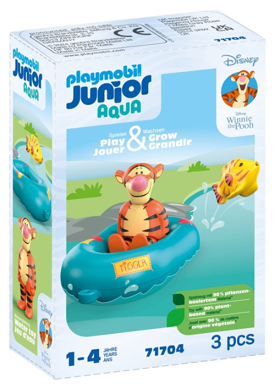 Cover for Playmobil · 1.2.3 &amp; Disney: Tigger's Rubber Boat Ride (71704) (Leksaker)
