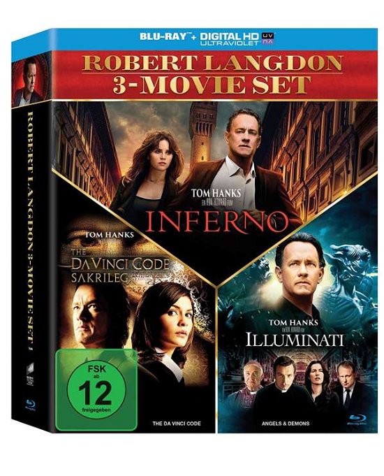 Cover for The Da Vinci Code · Sakrileg / Illuminati / Inferno (Blu-ray) (2017)