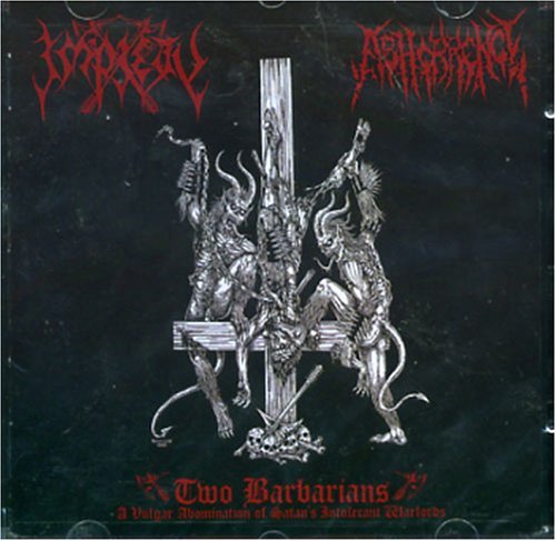 Cover for Impiety / Abhorrence · Two Barbarians (CD) (2011)