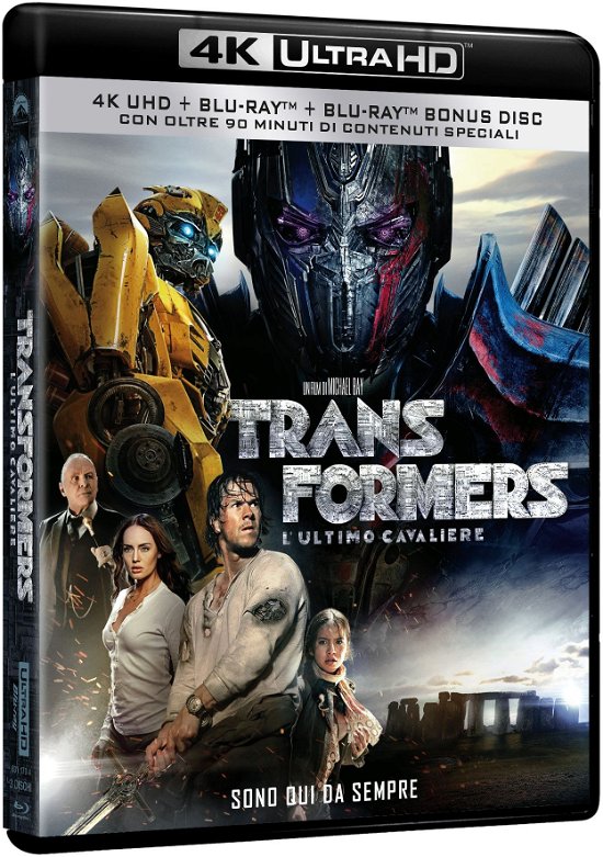 Cover for Josh Duhamel,anthony Hopkins,stanley Tucci,john Turturro,mark Wahlberg · Transformers: L'ultimo Cavaliere (4k Ultra Hd+blu-ray) (Blu-ray) (2017)