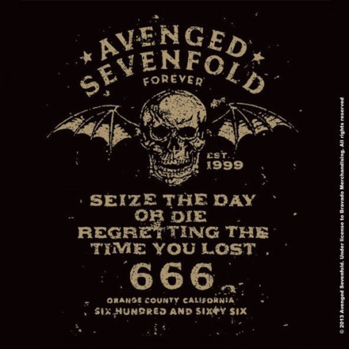 Avenged Sevenfold Single Cork Coaster: Seize the Day - Avenged Sevenfold - Produtos - Unlicensed - 5055295369047 - 17 de junho de 2015