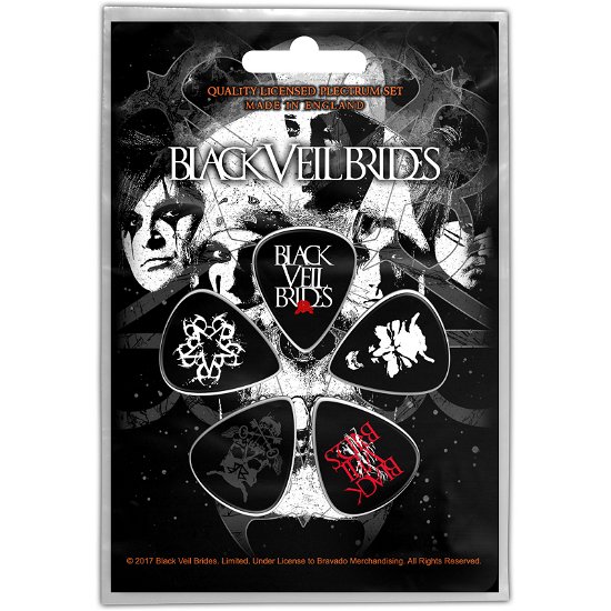 Black Veil Brides Plectrum Pack: Skull - Black Veil Brides - Merchandise - Razamataz - 5055339779047 - 