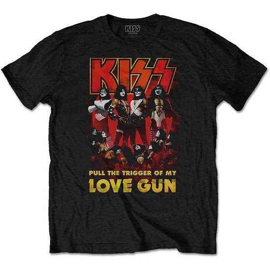 Kiss · KISS Unisex T-Shirt: Love Gun Glow (T-shirt) [size XXL] [Black - Unisex edition]