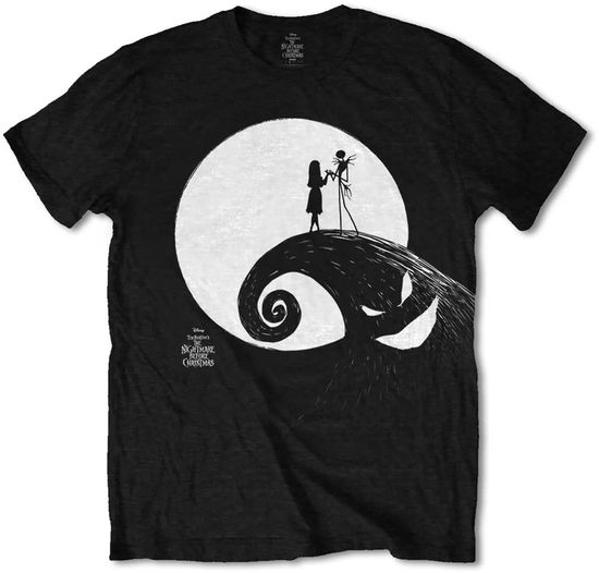 Disney Unisex Tee: The Nightmare Before Christmas Moon - Disney - Koopwaar -  - 5056170643047 - 