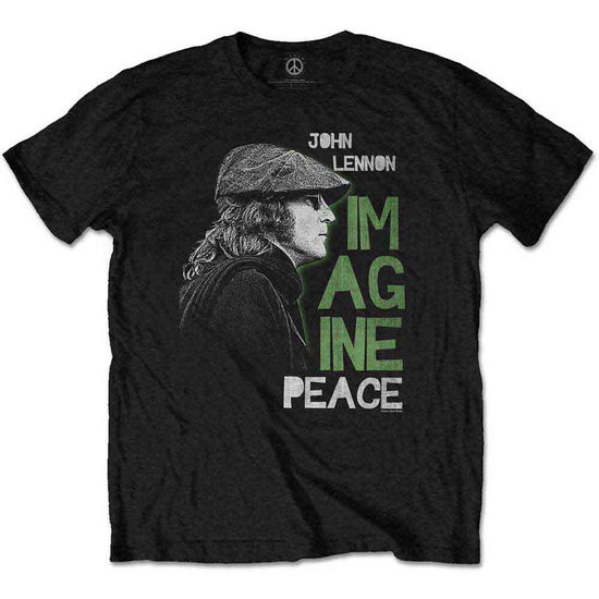 John Lennon Unisex T-Shirt: Imagine Peace - John Lennon - Merchandise - Rockoff - 5056170656047 - September 28, 2018