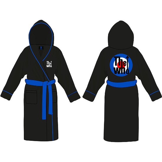 Cover for The Who · The Who Unisex Bathrobe: Target Logo (Small - Medium) (TØJ) [size M] [Black - Unisex edition]